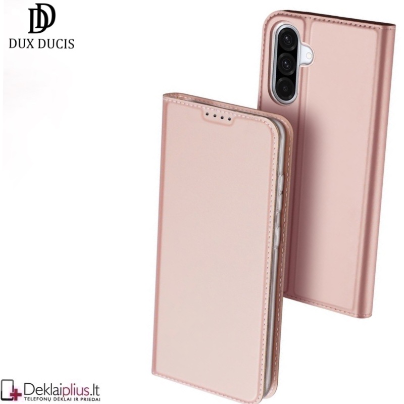 Dux Ducis Skin Pro dirbtinės odos dėklas - rausvas (Samsung Galaxy A36/A56 5G) Dux Ducis Skin Pro dirbtinės odos dėklas - rausvas (Samsung Galaxy A36/A56 5G)